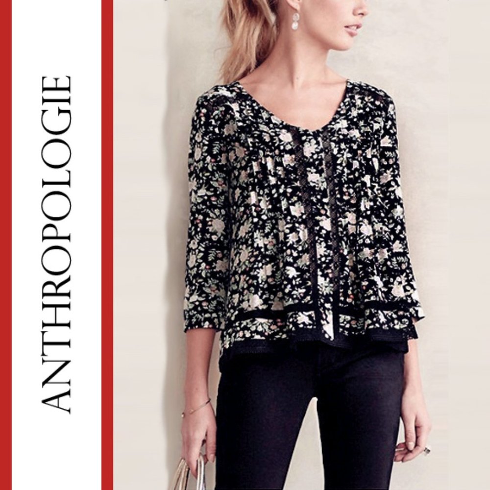 Anthropologie/Maeve | 'Celyn' Floral Printed Blouse Top